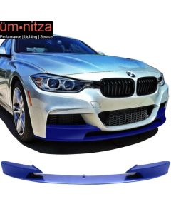 Fits 12-18 F30 3 Series Performance Front Lip Painted Estoril Blue Metallic #B45