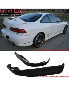 Fits 98-01 Acura Integra Hatchback 2PCS Rear Bumper Lip Apron Splitter Canard PU