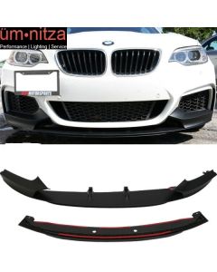 Fits 14-21 BMW F22 2 Series M-Tech M Sport Performance Style Front Bumper Lip PP