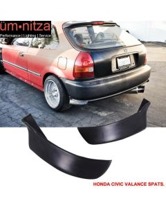 Fits 96-00 Honda Civic 3DR Hatchback Mugen Rear Aprons Bumper Lip Valance Spats