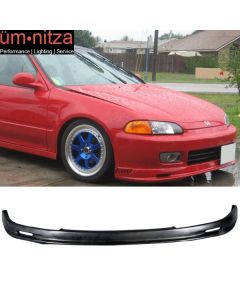 Fits 92-95 Honda Civic EG EJ Mugen Style Front Bumper Lip Spoiler Splitter PP