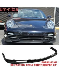 Fits 07-13 Porsche 997 911 OE Style Front Bumper Lip Unpainted - PU