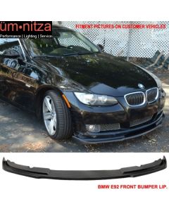 Fits 07-11 BMW E92 E93 3 Series Coupe H Style PU Front Bumper Lip Spoiler Kit