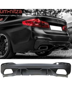 Fits 17-22 BMW 5 Series G30 M Sport MP Style Type 2 Rear Bumper Lip Diffuser PP