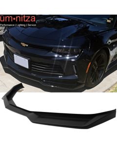 Fits 16-18 Chevy Camaro LT & RS ZL1 Style Front Bumper Lip Spoiler Unpainted PP