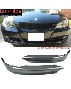 Fits 06-08 E90 PP Front Bumper Splitter Painted #A22 Sparkling Graphite Metallic