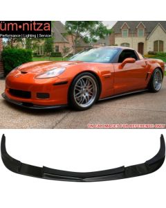 Fits 05-13 Chevy Corvette C6 Z06 ZR1 Style Painted #WA8555 Front Bumper Lip