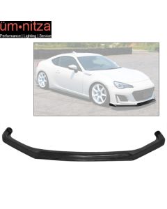 Fits 17-20 Subaru BRZ CS Style Front Lower Bumper Lip Spoiler Unpainted Black PU