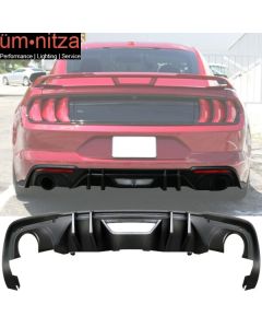 Fits 18-19 Mustang EcoBoost Rear Diffuser & Muffler Tip (Single Outlet Style)