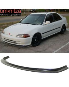 Fits 92-95 Honda Civic 4DR DP Style First Molding JDM Front Bumper Lip