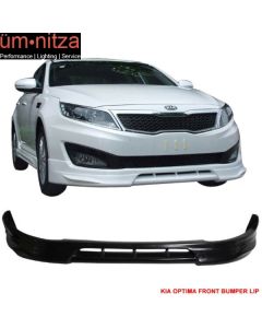 Fits 10-13 Kia Optima K5 DS Style Front Bumper Lip Spoiler Unpainted Black PU