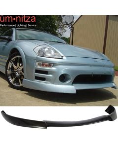 Fits 00-02 Mitsubishi Eclipse SS Style Front Bumper Lip Spoiler Unpainted PU