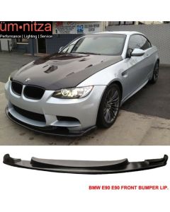 Fits 08-13 BMW M3 E90 E92 E93 H Style Front Bumper Lip Spoiler Unpainted PU