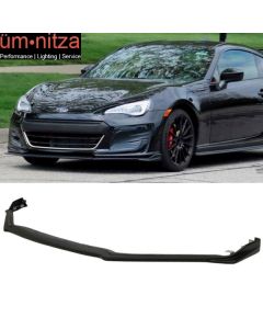 Fits 17-20 Subaru BRZ STI Style Front Bumper Lip Spoiler Splitter Unpainted PU