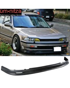 Fits 90-93 Honda Accord DX EX LX Mugen Style Unpainted Front Bumper Lip Spoiler