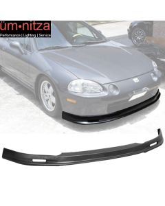 Fits 93-97 Honda Civic Del Sol Mugen Style Front Bumper Lip Spoiler Unpainted PP