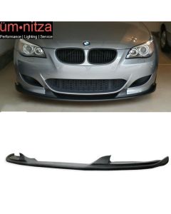 Fits 04-10 BMW E60 5-Series H-Style Front Bumper Lip Aftermarket M5 Style Bumper