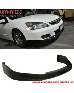 Fits 06-07 Honda Accord Sedan HFP Style Front Bumper Lip Spoiler Unpainted PU