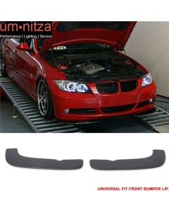 Universal Fits Type 3 Style Front Bumper Splitters Quick Lip PU 24x5 Inch 2PCS