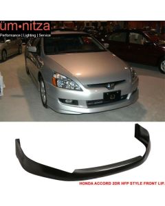 Fits 03-05 Honda Accord 2DR Coupe HFP Style PU Front Bumper Lip Spoiler Splitter