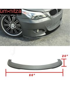 Universal 66" Car Front Bumper Lip Body Kit Spoiler Flat Under Panel Splitter PU