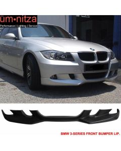 Fits 06-08 BMW E90 3 Series AC-S Style Front Bumper Lip Spoiler Unpainted - PU