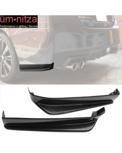 Fits 15-21 Subaru WRX STI VA1 VA2 Rear Bumper Lip Apron 2Pc Spats ABS Splitter