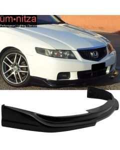 Fits 04-05 Acura TSX P1 Front Bumper Lip Painted #B92P Nighthawk Black Pearl