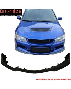 Fits 06-07 Mitsubishi Lancer Evo 9 IX J Style Front Bumper Lip Spoiler - PU