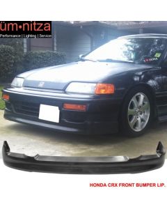 Fits 90-91 Honda CRX Si Only CS Style Front Bumper Lip Spoiler Unpainted PU