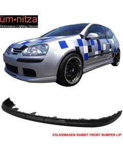 Fits 06-09 VW Golf 5 MK5 Rabbit V-Style Front Bumper Lip Spoiler Unpainted PU