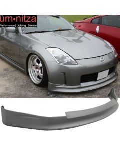 Fits 03-05 Nissan Fairlady Z33 350Z V Style Front Bumper Lip Spoiler - PU