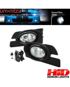 6000K Hid Fits Honda Accord 01-02 Sedan 4Dr Clear Lens Fog Lights Lamps Kit