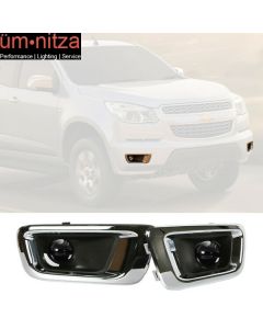 Fits 04-12 GMC Canyon Chevy Colorado Assembly Fog Lights Lamps In Pair