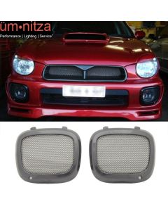 Fits 02-03 Subaru Impreza WRX Sti JDM Mesh Fog Lights Light Lamp Covers ABS