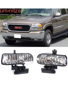 Fits 03-06 GMC Sierra 2500 Assembly Bumper Fog Lights Lamps