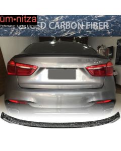 Fits 15-19 BMW X6 F16 Performance Style Trunk Spoiler - Forged Carbon Fiber