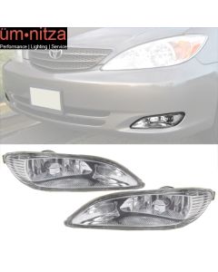 Fits 02-04 Toyota Camry & 05-08 Corolla OE Style Clear Chrome Fog Lights Pair