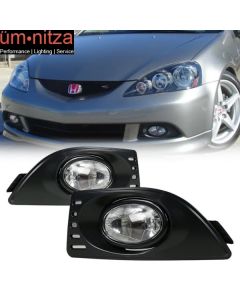 Fits 05-07 Acura RSX Front Bumper Clear Fog Lights Left Right