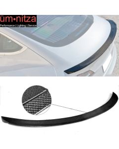 Fits 17-23 Tesla Model 3 IKON Style Rear Trunk Spoiler Wing Real Carbon Fiber