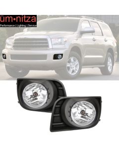 Fits 05-11 Toyota Tacoma 04-06 Solara Smoke Bumper Fog Light+Switch Pair