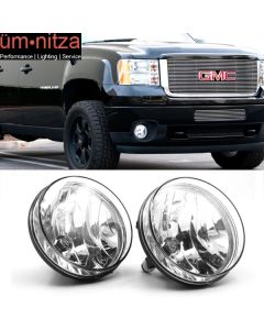 Fits 07-13 GMC Sierra 1500 Assembly Fog Lights Lamps Left Right Bumper