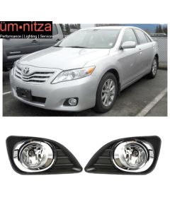 Fits 10-11 Toyota Camry Front Bumper Clear Fog Lights Left Right