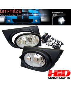 6000K Hid Fits Honda Civic 06-08 4Dr Sedan Clear Lens Fog Lights Kit RH LH