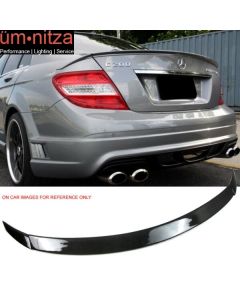 Fits 08-14 Benz C-Class W204 Sedan B Style Trunk Spoiler - Carbon Fiber (CF)