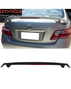 Fits 07-11 Toyota Camry JDM Style Rear Trunk Lip Wing Spoiler LED Matte Black