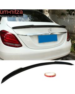 Fits 15-18 Mercedes-Benz C-Class W205 4 Door FD Style CF Trunk Spoiler