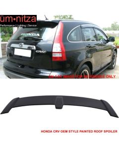 Fits 07-11 Honda CRV CR-V OE Style Rear Trunk Spoiler ABS Painted #NH731P Black