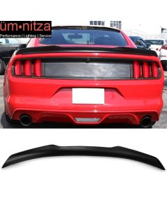 Fits 15-23 Ford Mustang Coupe 2-Door H Style Rear Trunk Spoiler Wing Lip ABS