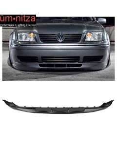 Fits 99-05 Volkswagen VW Jetta 20AE Style Front Bumper Lip Unpainted Black PU